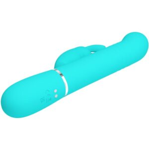High Tech-Coda Rabbit Vibrator Pearls Aqua Green-Silikon, 3 · Vibratoren (Bild 5)