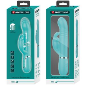 High Tech-Coda Rabbit Vibrator Pearls Aqua Green-Silikon, 3 · Vibratoren (Bild 10)
