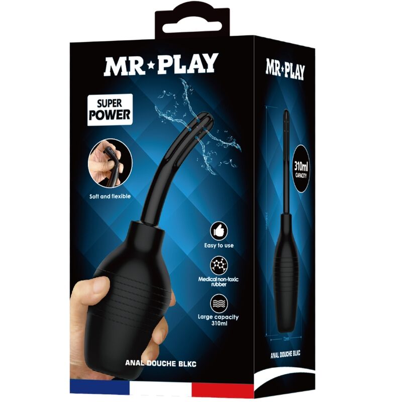Mr Play-Analbewässerer Blkc Super Power Schwarz-Wiederaufladbar, USB · Sextoys (Bild 3)