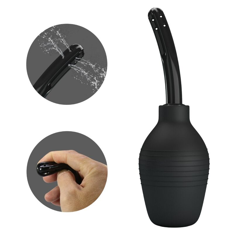 Mr Play-Analbewässerer Blkc Super Power Schwarz-Wiederaufladbar, USB · Sextoys (Bild 2)