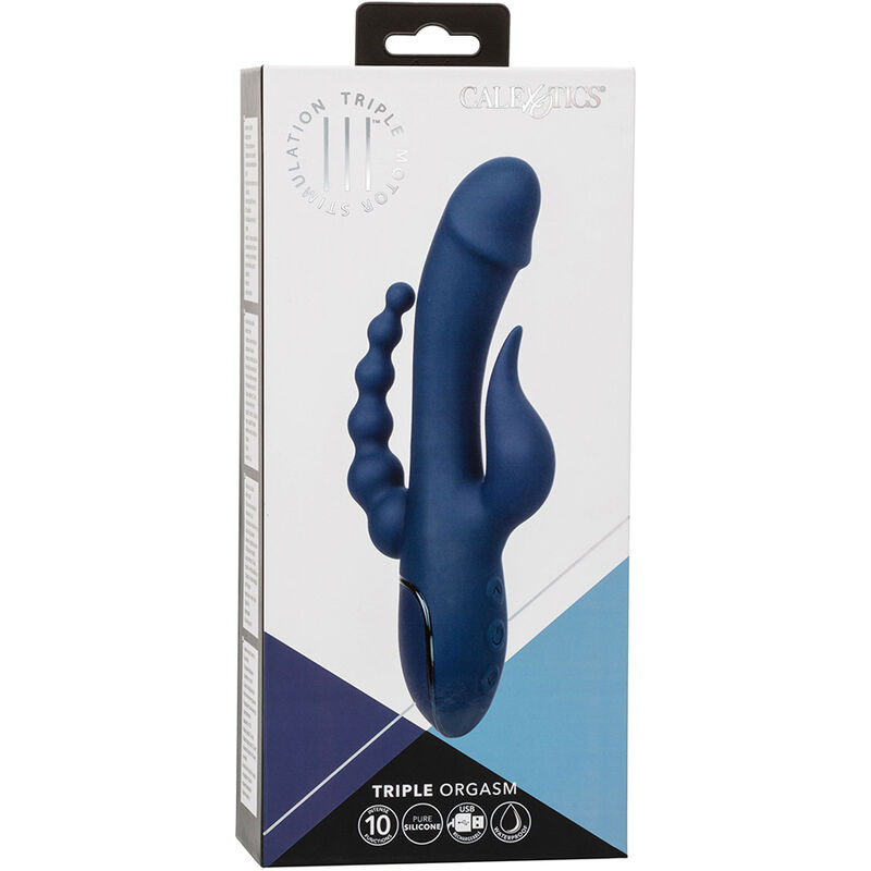 Calexotics-Vibrator Dreifacher Orgasmus Blau-Silikon, 10 Geschwindigkeiten · Vibratoren (Bild 9)