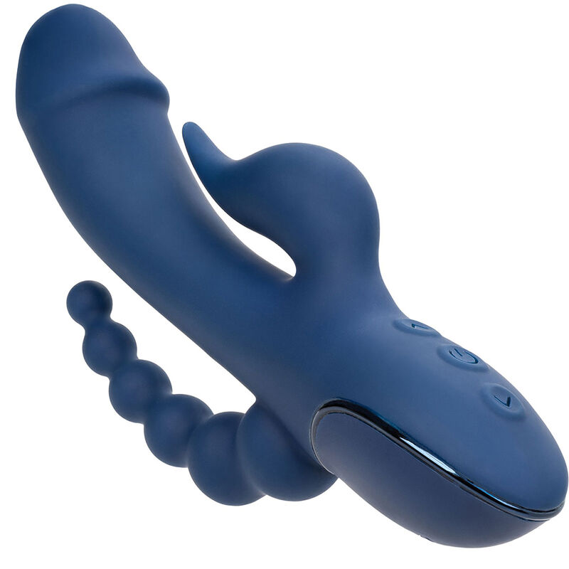 Calexotics-Vibrator Dreifacher Orgasmus Blau-Silikon, 10 Geschwindigkeiten · Vibratoren (Bild 5)