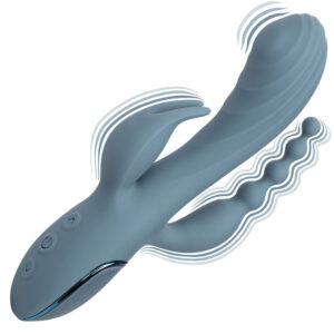 Calexotics-Vibrator Triple Ecstasy Grau-Silikon, 3 Geschwindigkeiten · Vibratoren (Bild 8)