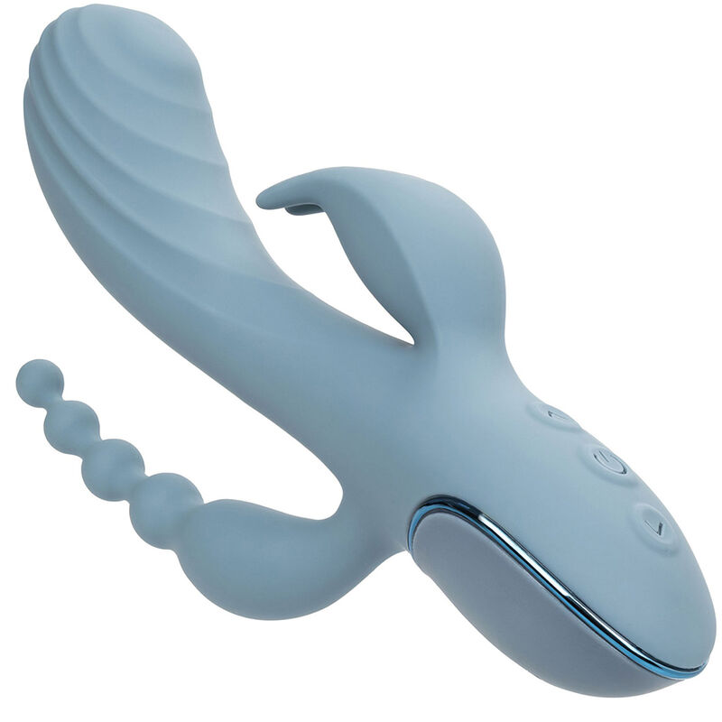 Calexotics-Vibrator Triple Ecstasy Grau-Silikon, 3 Geschwindigkeiten · Vibratoren (Bild 6)