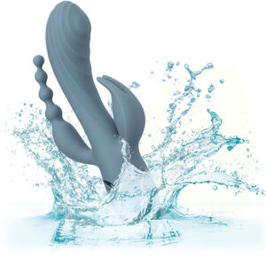 Calexotics-Vibrator Triple Ecstasy Grau-Silikon, 3 Geschwindigkeiten · Vibratoren (Bild 3)