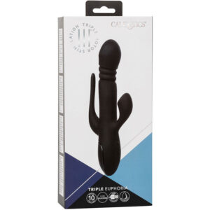 Calexotics-Vibrator Triple Euphoria Schwarz-3 Geschwindigkeiten, Wiederaufladbar · Vibratoren (Bild 3)