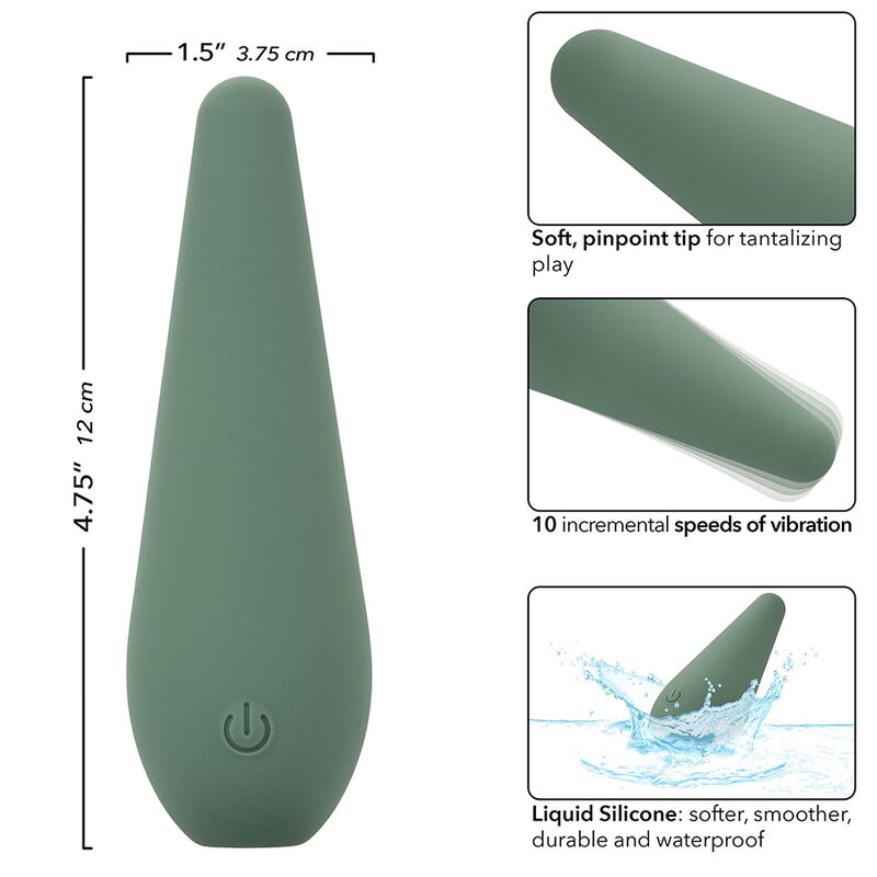 Calexotics-Mod Chic Grün-Silikon Stimulator, 10 Geschwindigkeiten · Vibratoren (Bild 8)