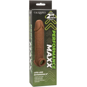 Calexotics-Leistung Maxx Extension Life-like 8 Braun-Silikon · Sextoys (Bild 7)
