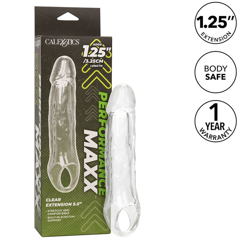 Calexotics-Leistung Maxx Clear Extension 5,5 Transparent · Sextoys (Bild 9)