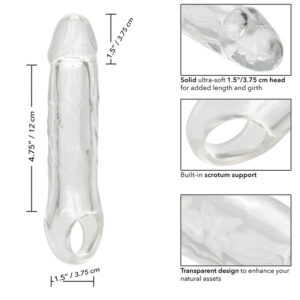 Calexotics-Leistung Maxx Clear Extension 6,5 Transparent · Sextoys (Bild 6)