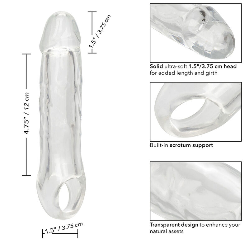 Calexotics-Leistung Maxx Clear Extension 6,5 Transparent · Sextoys (Bild 6)
