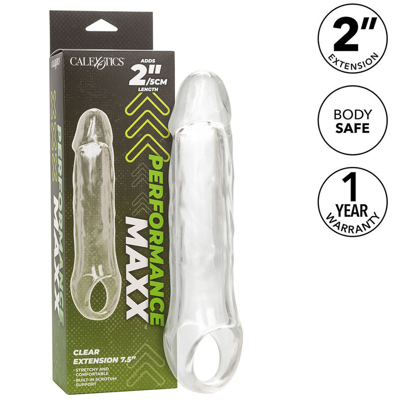 Calexotics-Leistung Maxx Clear Extension 7,5 Transparent · Sextoys (Bild 9)