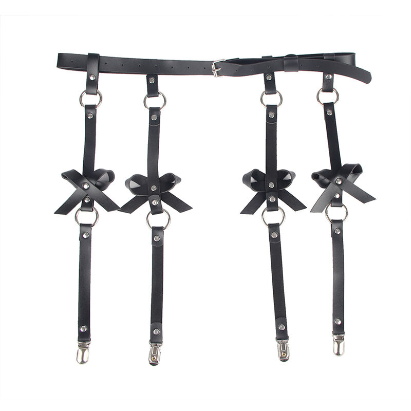 Subblime Fetish-Harness für Kissen aus Leder mit Kette Schwarz One · Strap-on & Harness (Bild 9)