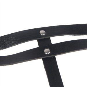Subblime Fetish-Catena Armband mit Lederring, Schwarz, One Size · Strap-on & Harness (Bild 9)