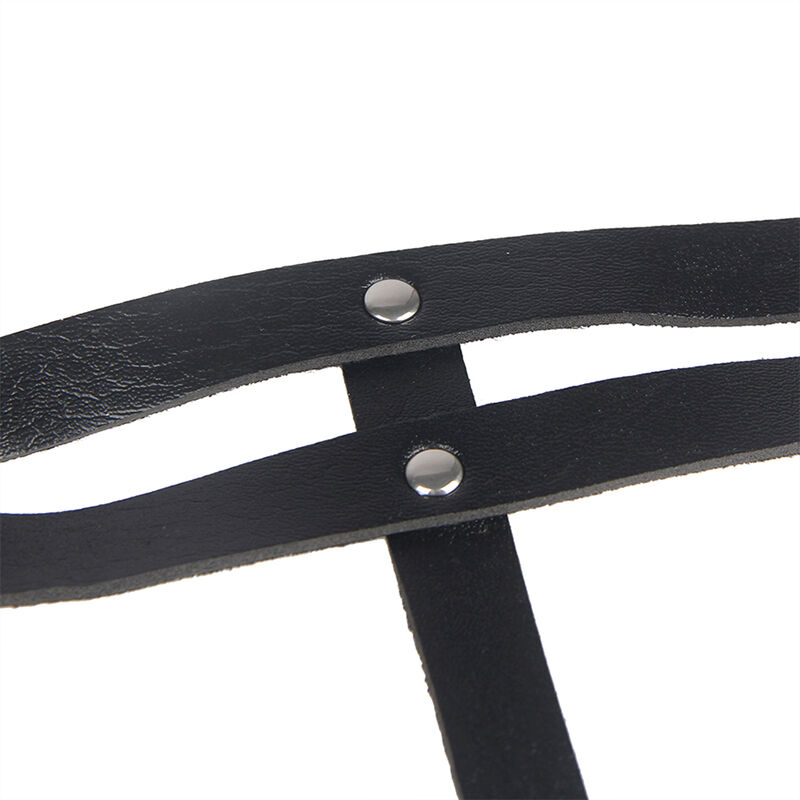 Subblime Fetish-Catena Armband mit Lederring, Schwarz, One Size · Strap-on & Harness (Bild 9)