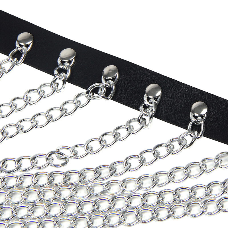 Subblime Fetish-Harness für Brust mit großen Ring und Ketten – One · Strap-on & Harness (Bild 10)