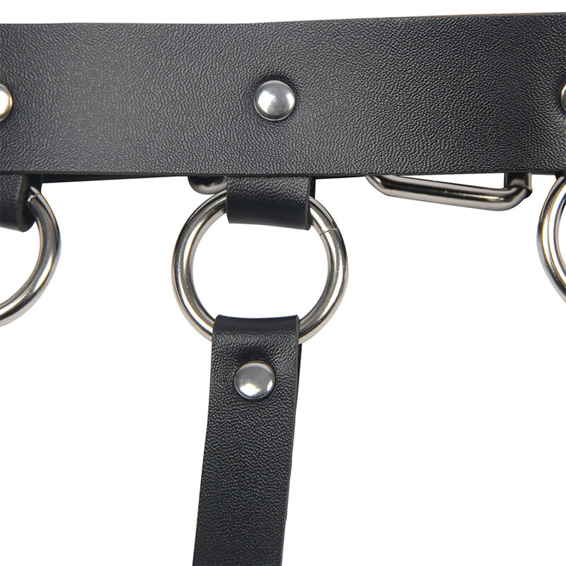 Subblime Fetish-Harness für Brust mit großen Ring und Ketten – One · Strap-on & Harness (Bild 9)