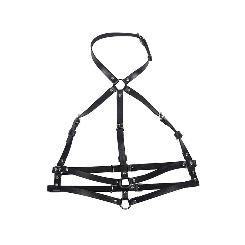 Subblime Fetish-Harness für Brust mit Lederring Schwarz One Size · Strap-on & Harness (Bild 10)
