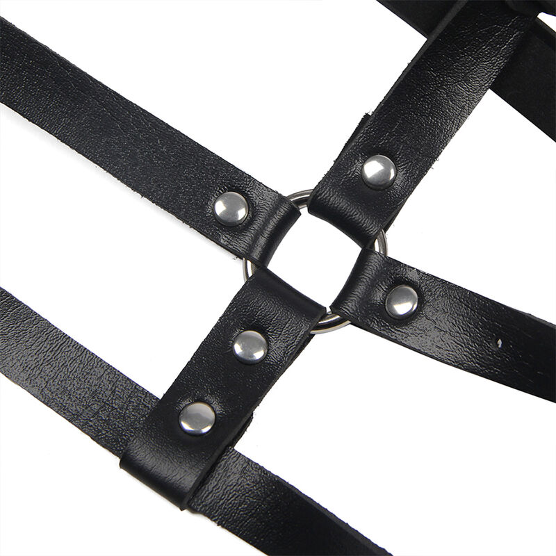 Subblime Fetish-Harness für Brust mit Lederring Schwarz One Size · Strap-on & Harness (Bild 9)