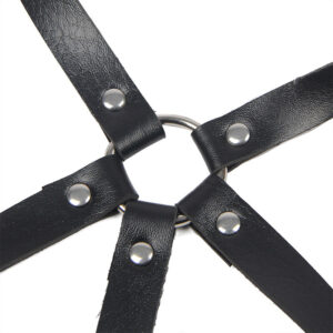 Subblime Fetish-Harness für Brust mit Lederring Schwarz One Size · Strap-on & Harness (Bild 6)