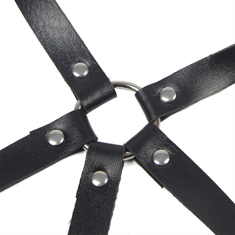 Subblime Fetish-Harness für Brust mit Lederring Schwarz One Size · Strap-on & Harness (Bild 6)