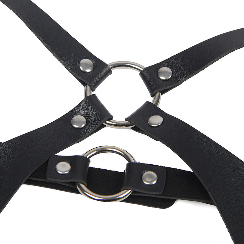 Subblime Fetish-Harness Full Body mit Schnallen in der Haut Schwarz One Size · Strap-on & Harness (Bild 10)