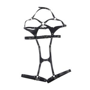 Subblime Fetish-Harness Full Body mit Schnallen in der Haut Schwarz One Size · Strap-on & Harness (Bild 5)