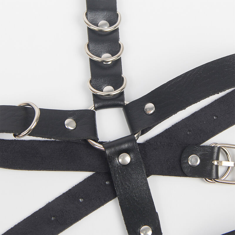 Subblime Fetish-Harness Girettiera mit Ringe One Size-Pelle · Strap-on & Harness (Bild 10)