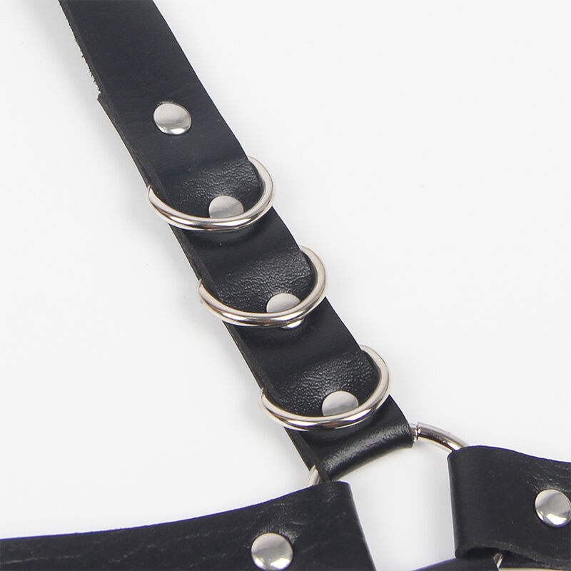 Subblime Fetish-Harness Girettiera mit Ringe One Size-Pelle · Strap-on & Harness (Bild 9)