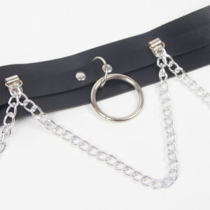 Subblime Fetish-Harness für Gürtel und Westen mit Ringen und Kette · Strap-on & Harness (Bild 6)