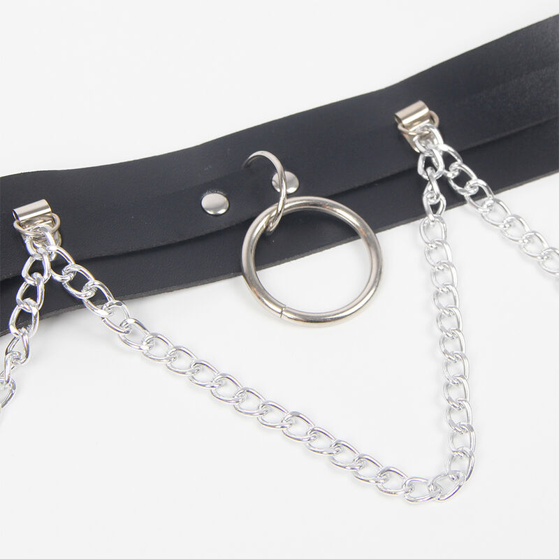 Subblime Fetish-Harness für Gürtel und Westen mit Ringen und Kette · Strap-on & Harness (Bild 6)