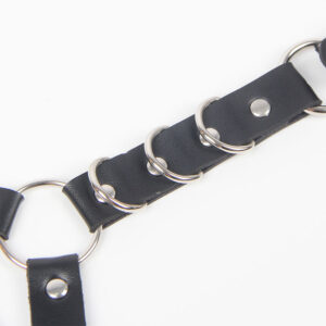 Subblime Fetish-Harness für Gürtel und Westen mit Ringen und Kette · Strap-on & Harness (Bild 5)