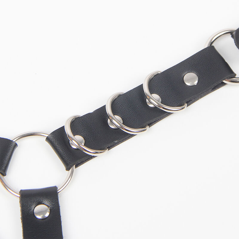 Subblime Fetish-Harness für Gürtel und Westen mit Ringen und Kette · Strap-on & Harness (Bild 5)