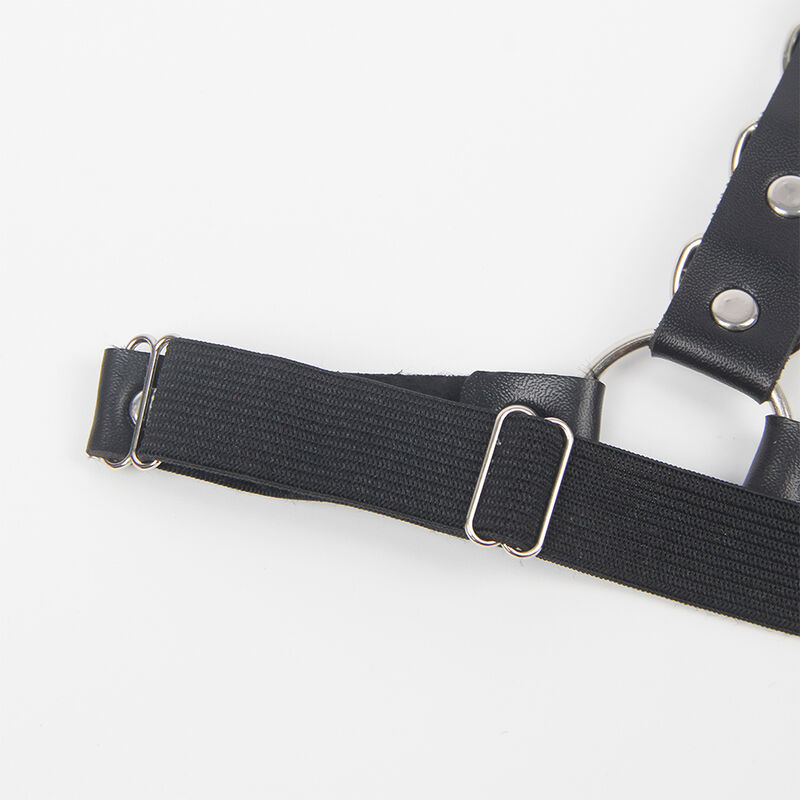 Subblime Fetish-Harness für Gürtel und Westen mit Ringen und Kette · Strap-on & Harness (Bild 3)
