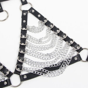 Subblime Fetish-Harness für Büste und Kette Halskette, Größe · Strap-on & Harness (Bild 5)