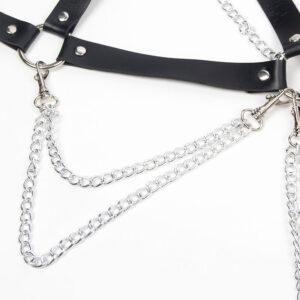 Subblime Fetish-Harness BH mit Detail One Size-Metal Kette · Strap-on & Harness (Bild 8)