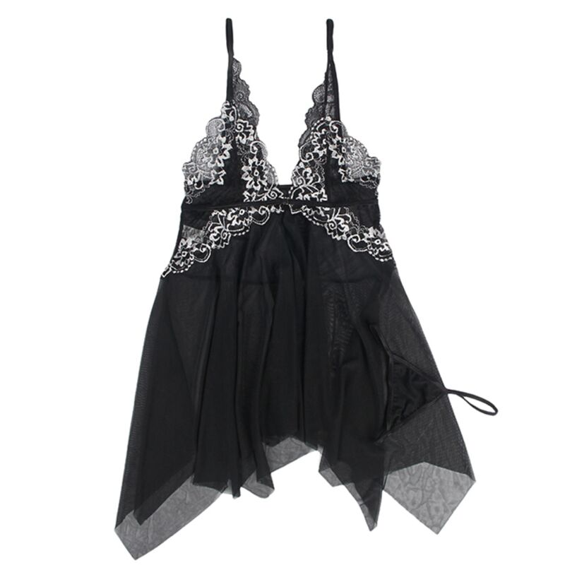 Subblime-Tüll Babydoll mit Spitze in der Brust · Sexy Damen-Dessous (Bild 5)