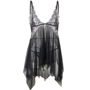 Subblime-Tüll Babydoll mit Spitze in der Brust · Sexy Damen-Dessous (Bild 3)