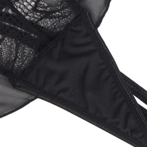 Subblime-Teddy Halser Hals Zurück Nackte Spitze Schwarz · Sexy Damen-Dessous (Bild 6)