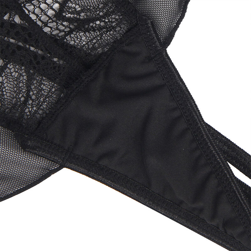 Subblime-Teddy Halser Hals Zurück Nackte Spitze Schwarz · Sexy Damen-Dessous (Bild 6)