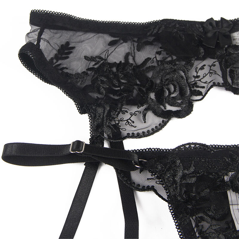 Subblime-Set 3 Stk. BH, Tanga und Strumpfband mit Druck · Spicy Dessous & Bodystockings (Bild 10)
