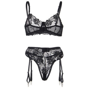 Subblime-Set 3 Stk. BH, Tanga und Strumpfband mit Druck · Spicy Dessous & Bodystockings (Bild 8)