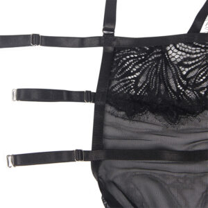 Subblime-Babydoll mit spitzenverstellbaren Hosenträgern Schwarz · Sexy Damen-Dessous (Bild 10)