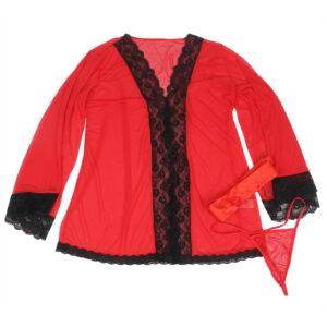 Subblime-Tulles Transparent-Kleid mit Pizzo, Rot · Sexy Damen-Dessous (Bild 10)