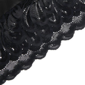 Subblime-Babydoll mit Blumendruck auf der Schwarz Brust · Sexy Damen-Dessous (Bild 10)
