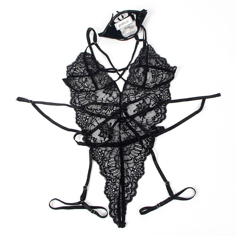 Subblime-Spitze Körper Polizei Kostüm Schwarz · Sexy Damen-Dessous (Bild 8)