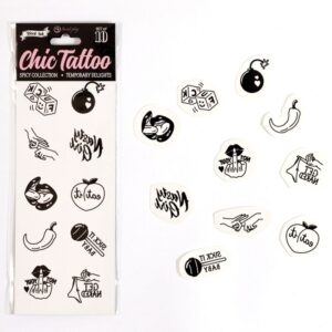 Secretplay-Set mit 10 temporären Tattoos Spicy Collection