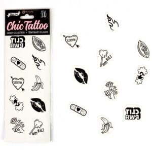 Secretplay-Set mit 10 temporären Tattoos Candy Collection