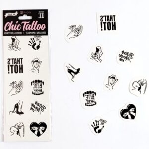 Secretplay-Set mit 10 temporären Tattoos Kinky Collection