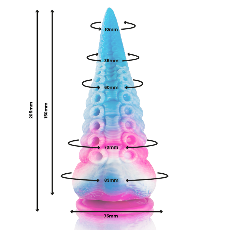 Epic-Dildo mit Tentakel Phorcys Blau Große Größe · Sextoys (Bild 5)